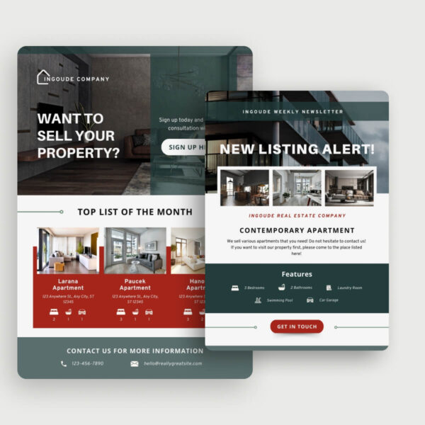 Green Luxury Real Estate Email Template