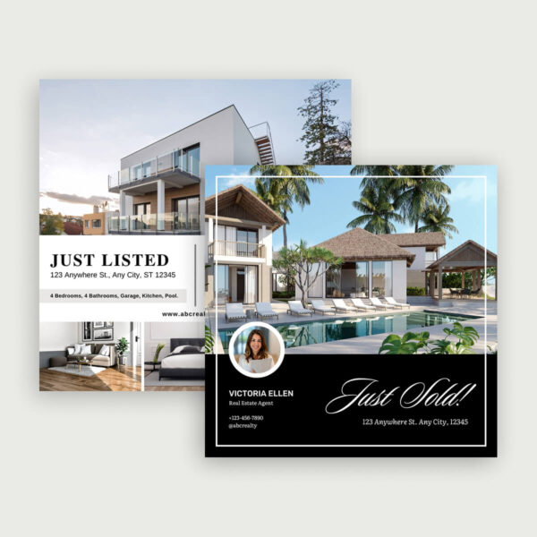 Just Listed/Just Sold Postcard Templates