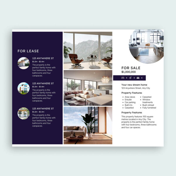 Property Listing Brochure Templates